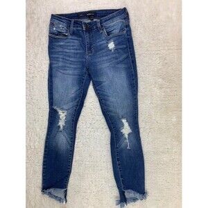 STS Blues Size 27 Womens Jeans Emma Ankle Skinny Distressed Raw Hem